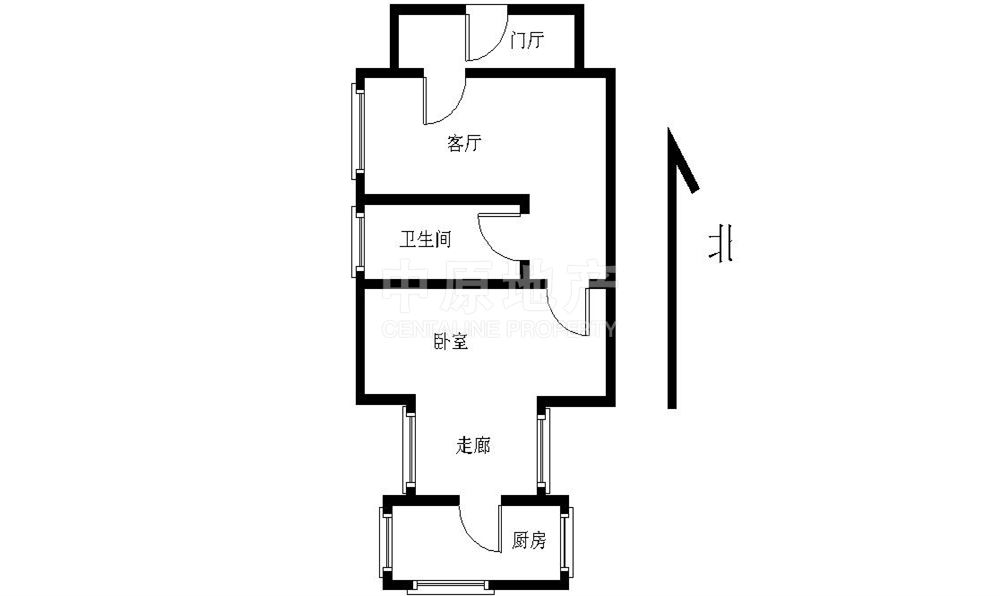 翠城馨园商品房可注册南北通透一居室外建面积20平米】北京二手房