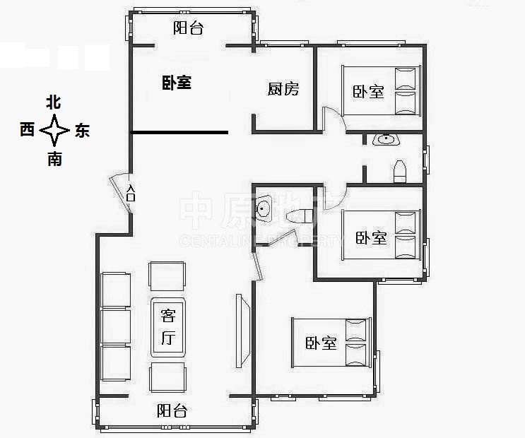 垡头翠城馨园 三居改四居 南北通透 采光好 诚意出售