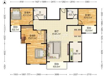 新景家园回迁房东区-户型图