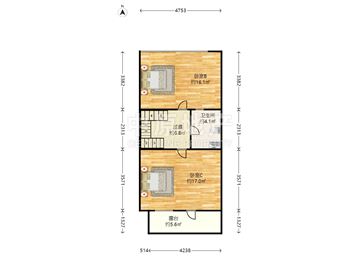 农林科学院宿舍 2室1厅1卫 格局方正 品质小区