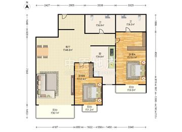 新怡家园 2室2厅2卫 品质小区 全南户型