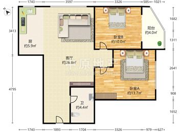 世纪城三期晨月园 2室1厅1卫 品质小区 经典实用